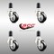 Service Caster 3 Inch 316SS Black Polyurethane Swivel 1-5/8 Inch Expanding Stem Caster Set SCC SCC-SS316EX20S314-PPUB-BLK-158-4 - alternate 4